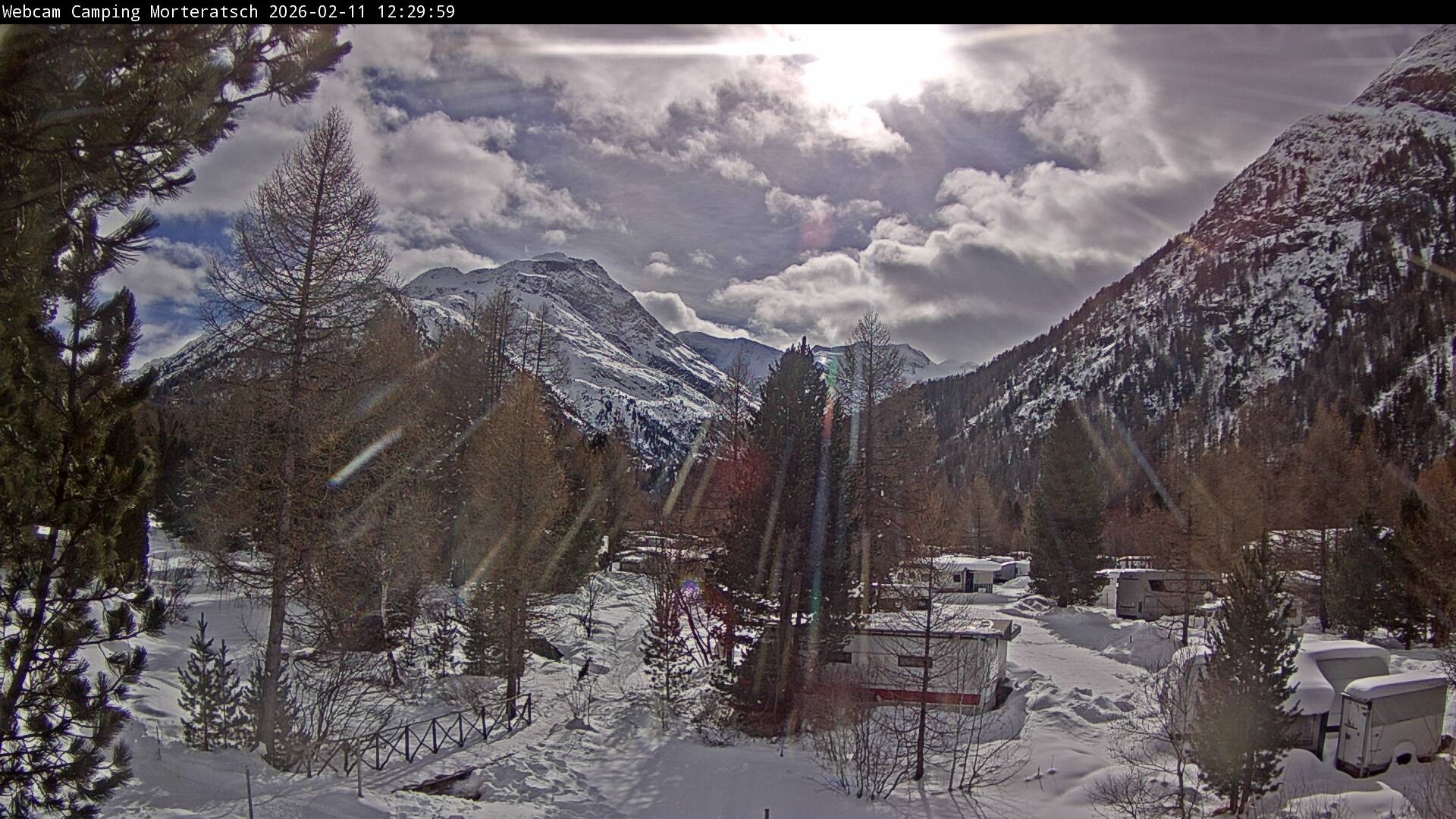 Archived image Webcam Morteratsch camping area, Engadin