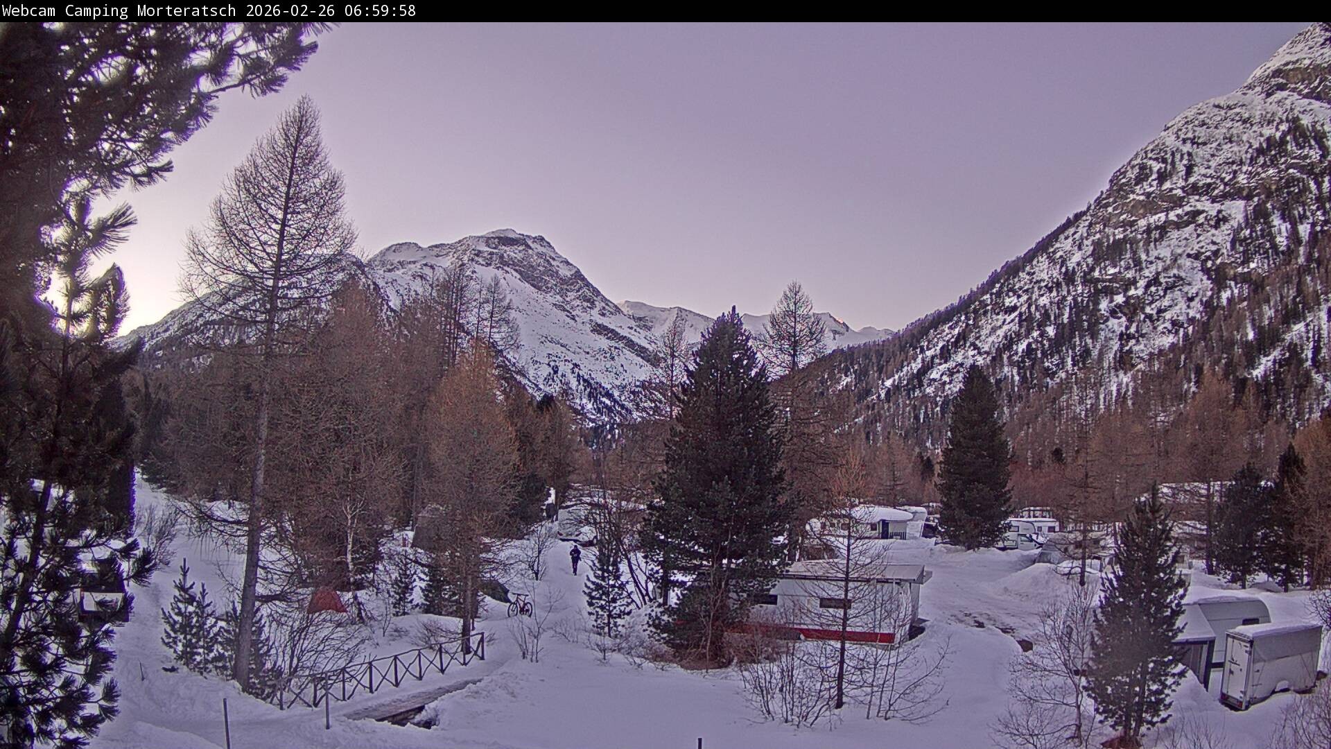 Archived image Webcam Morteratsch camping area, Engadin