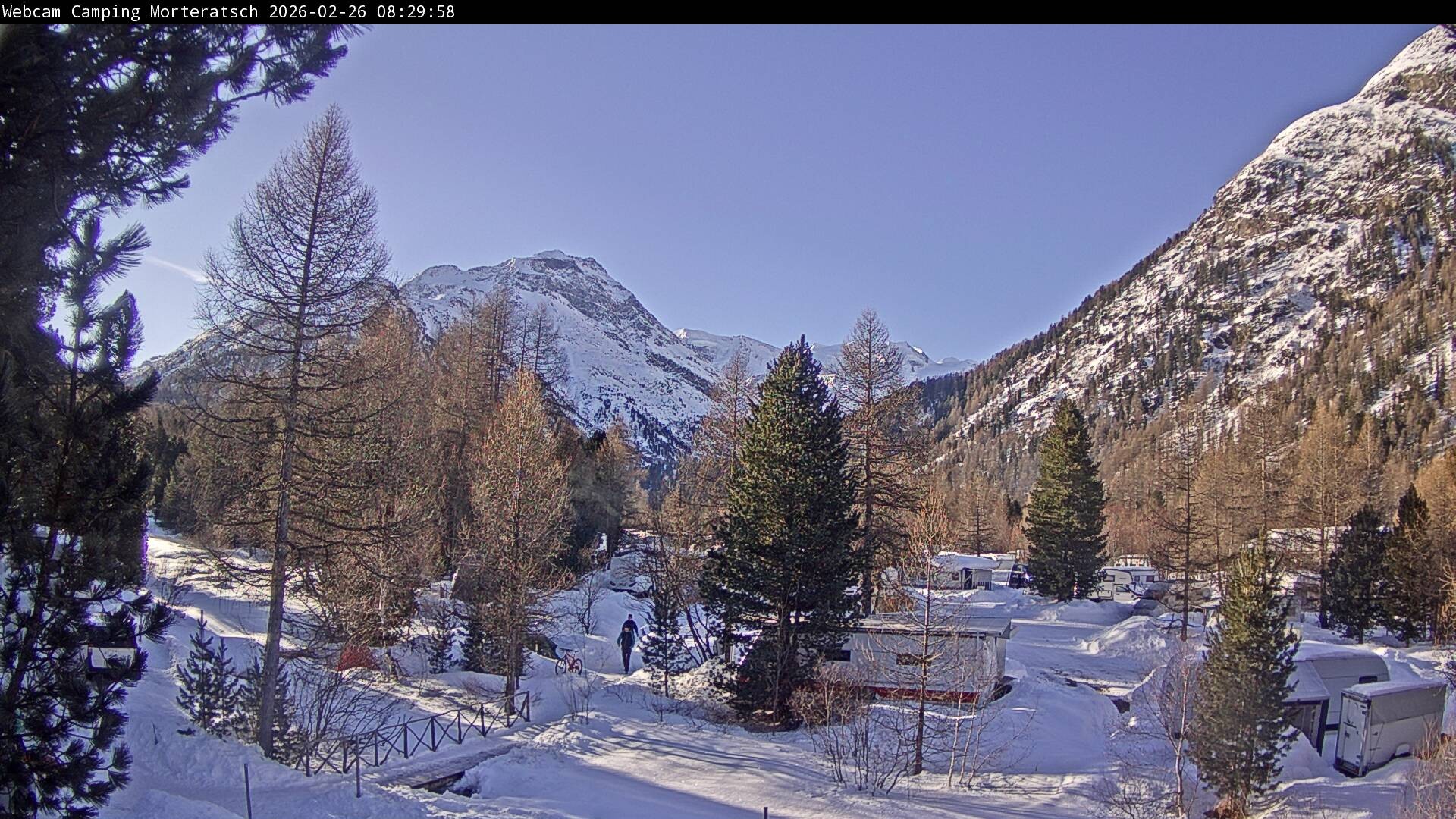 Archived image Webcam Morteratsch camping area, Engadin