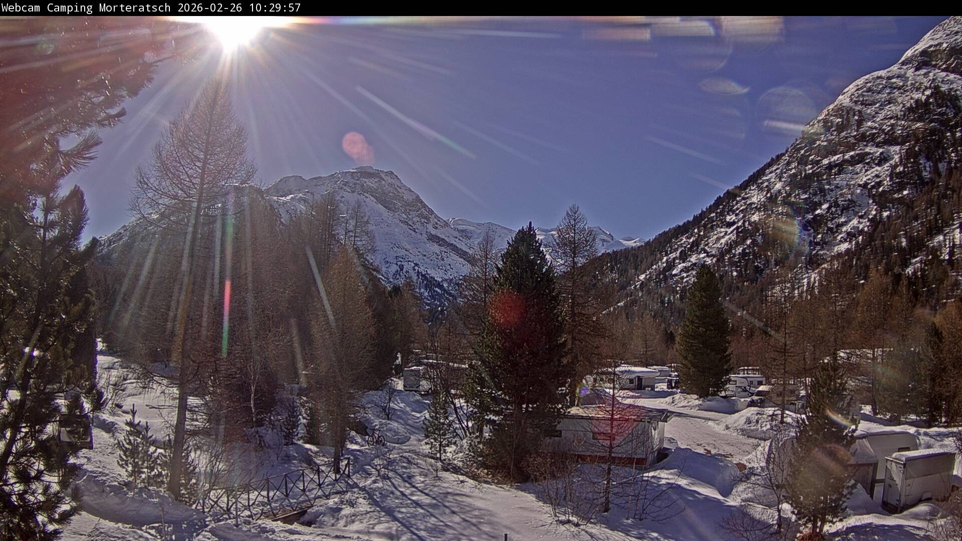 Archived image Webcam Morteratsch camping area, Engadin