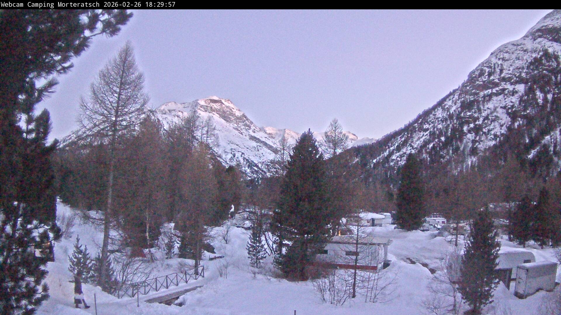 Archived image Webcam Morteratsch camping area, Engadin