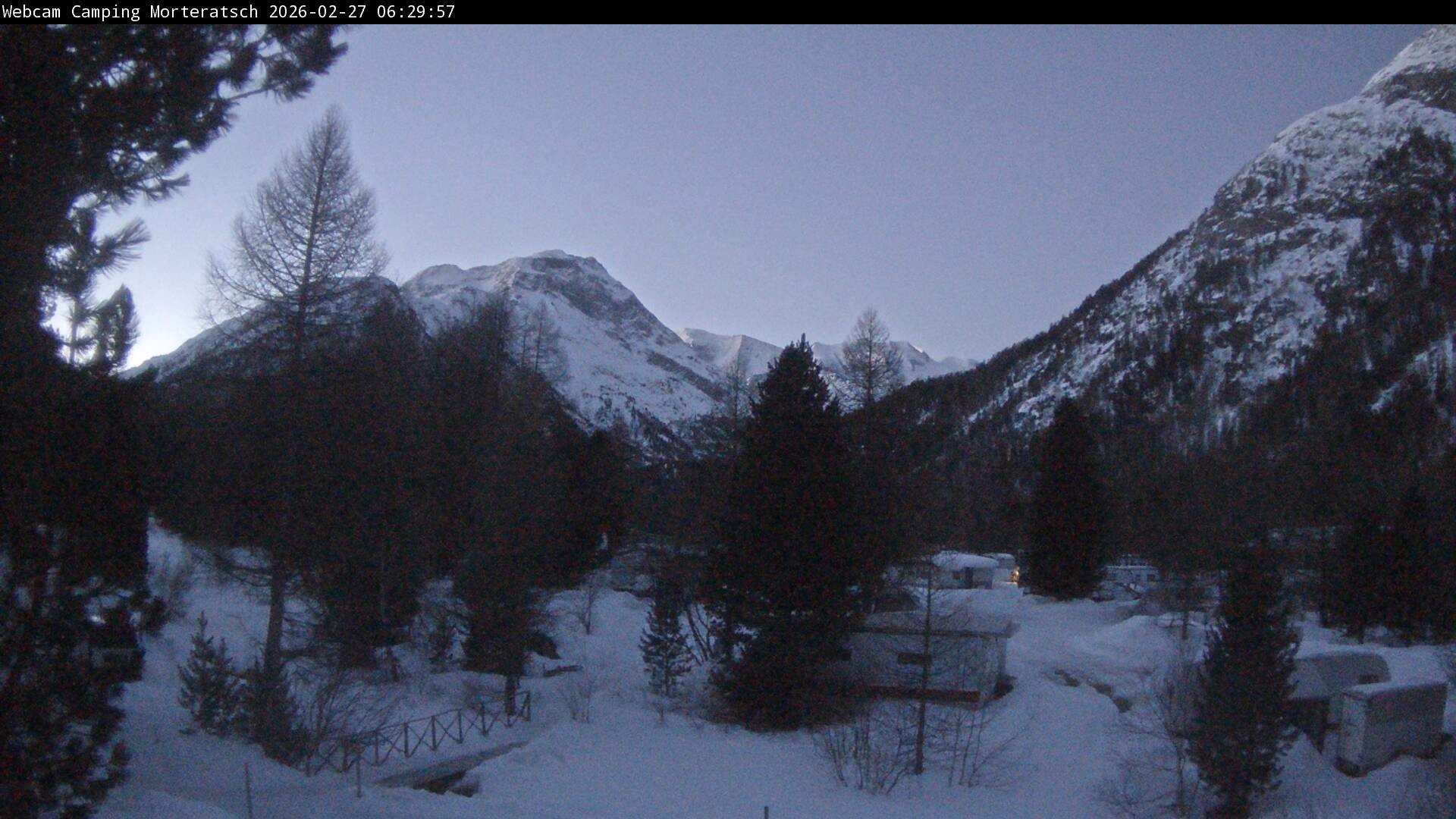 Archived image Webcam Morteratsch camping area, Engadin