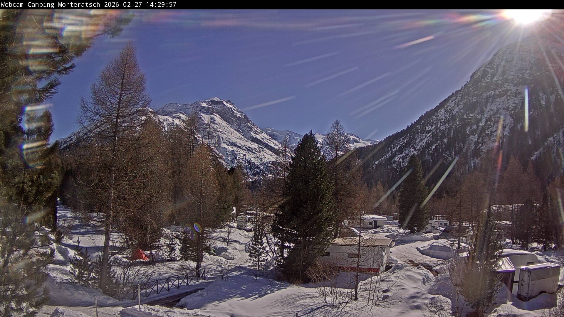 Archived image Webcam Morteratsch camping area, Engadin
