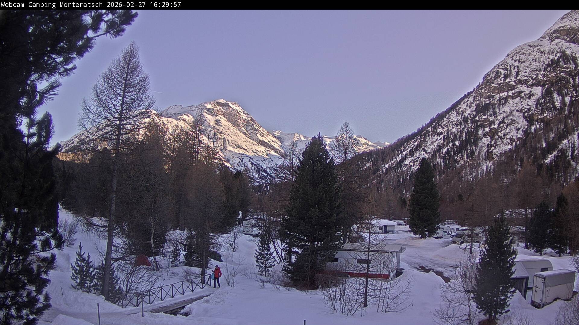 Archived image Webcam Morteratsch camping area, Engadin