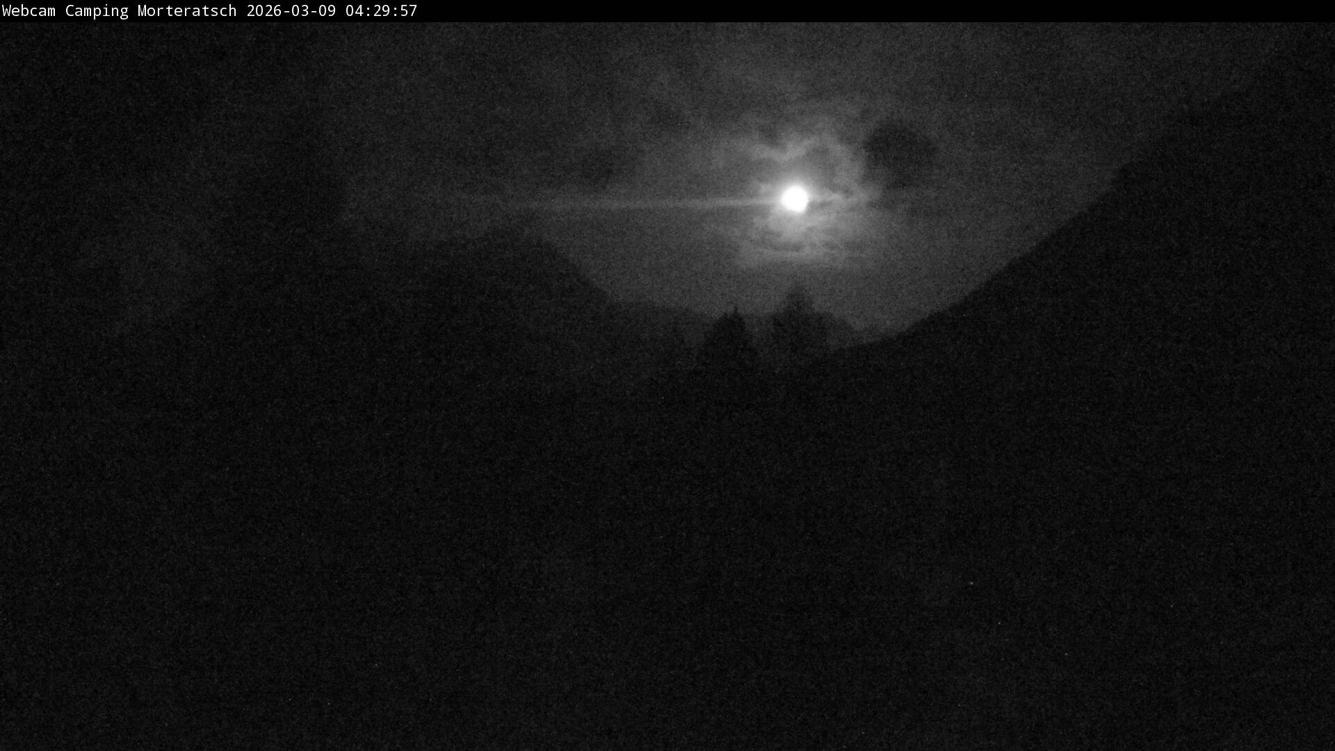Archiv Foto Webcam Blick Campingplatz Morteratsch