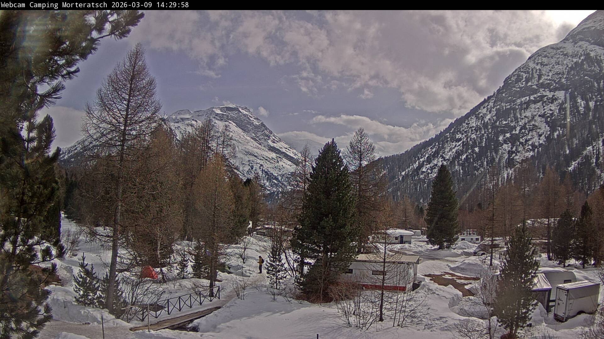 Archiv Foto Webcam Blick Campingplatz Morteratsch