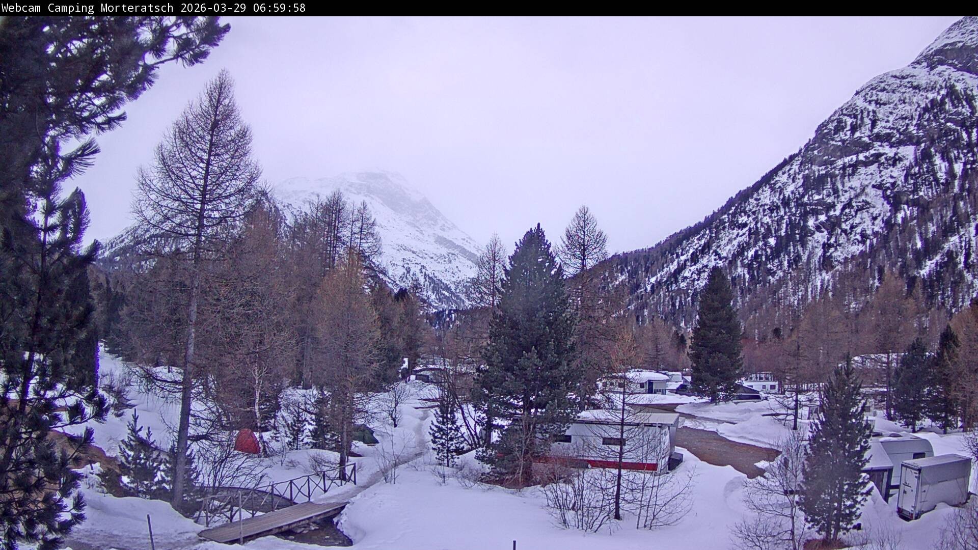 Archived image Webcam Morteratsch camping area, Engadin