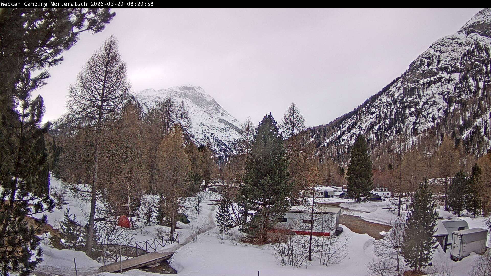 Archived image Webcam Morteratsch camping area, Engadin