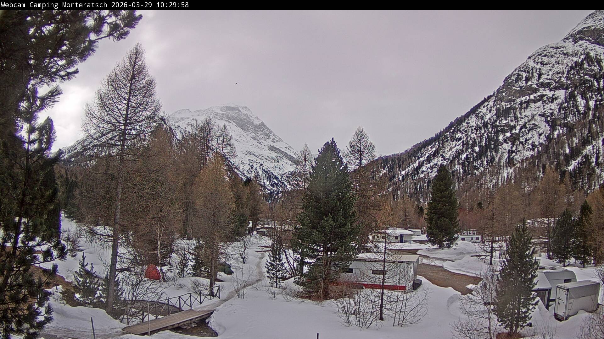 Archived image Webcam Morteratsch camping area, Engadin