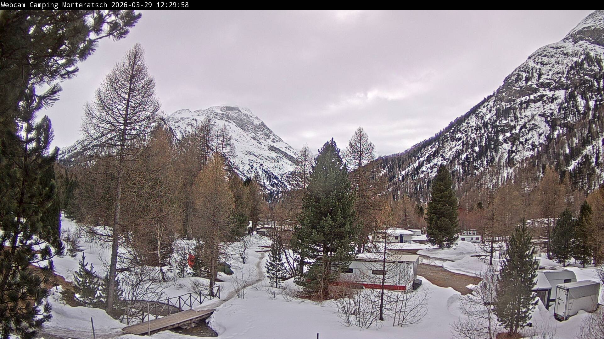 Archived image Webcam Morteratsch camping area, Engadin