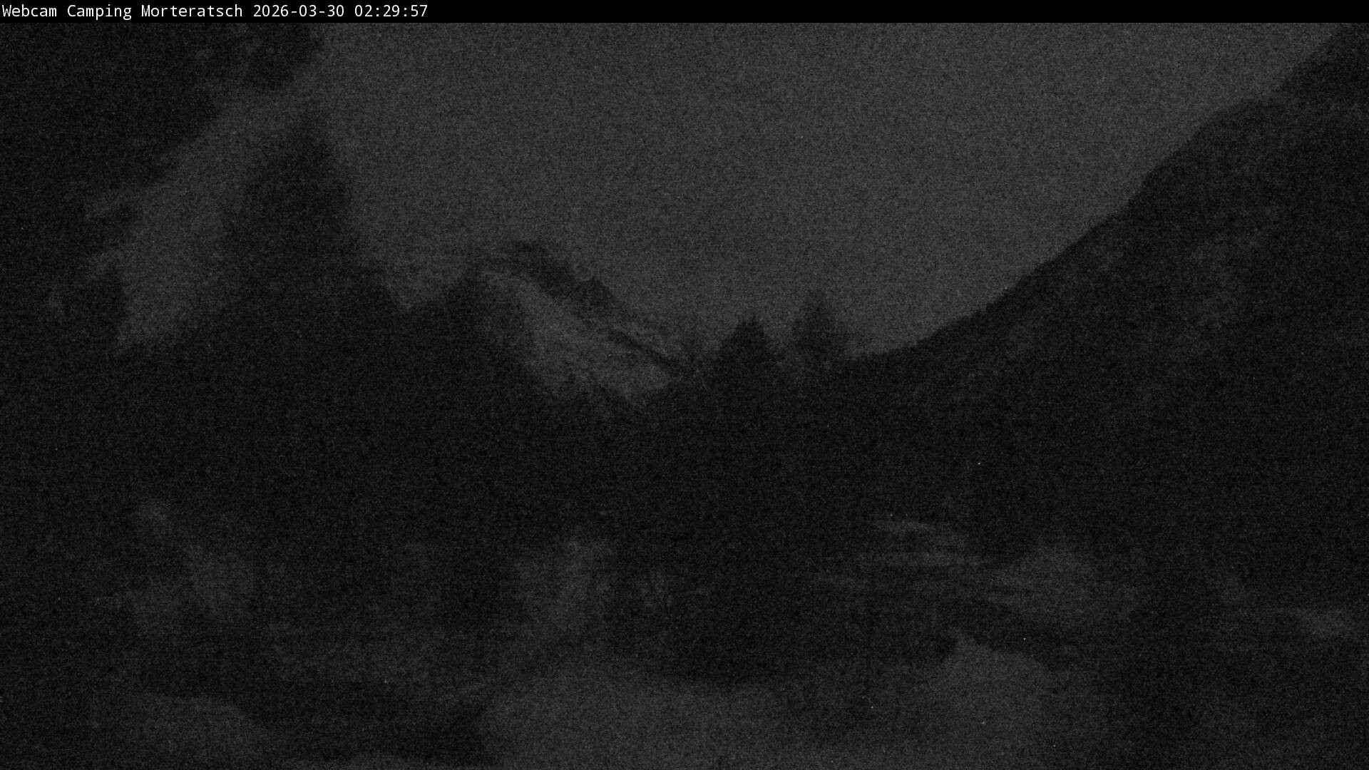 Archiv Foto Webcam Blick Campingplatz Morteratsch