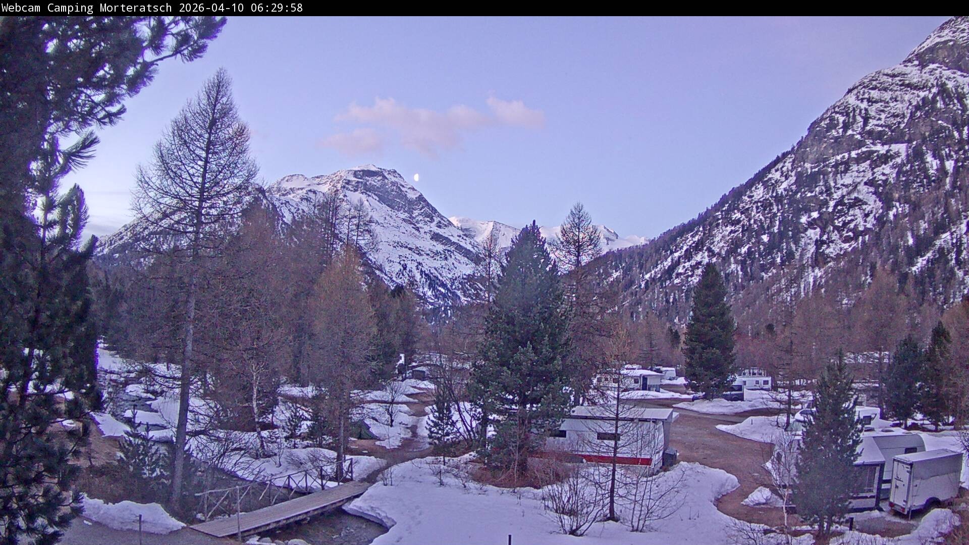 Archived image Webcam Morteratsch camping area, Engadin