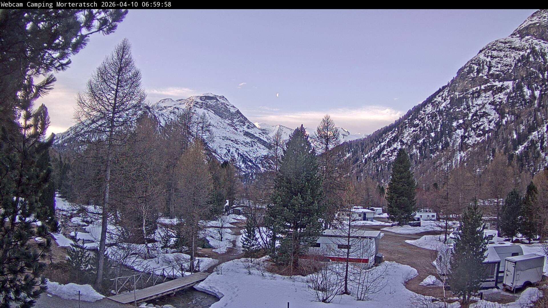 Archived image Webcam Morteratsch camping area, Engadin