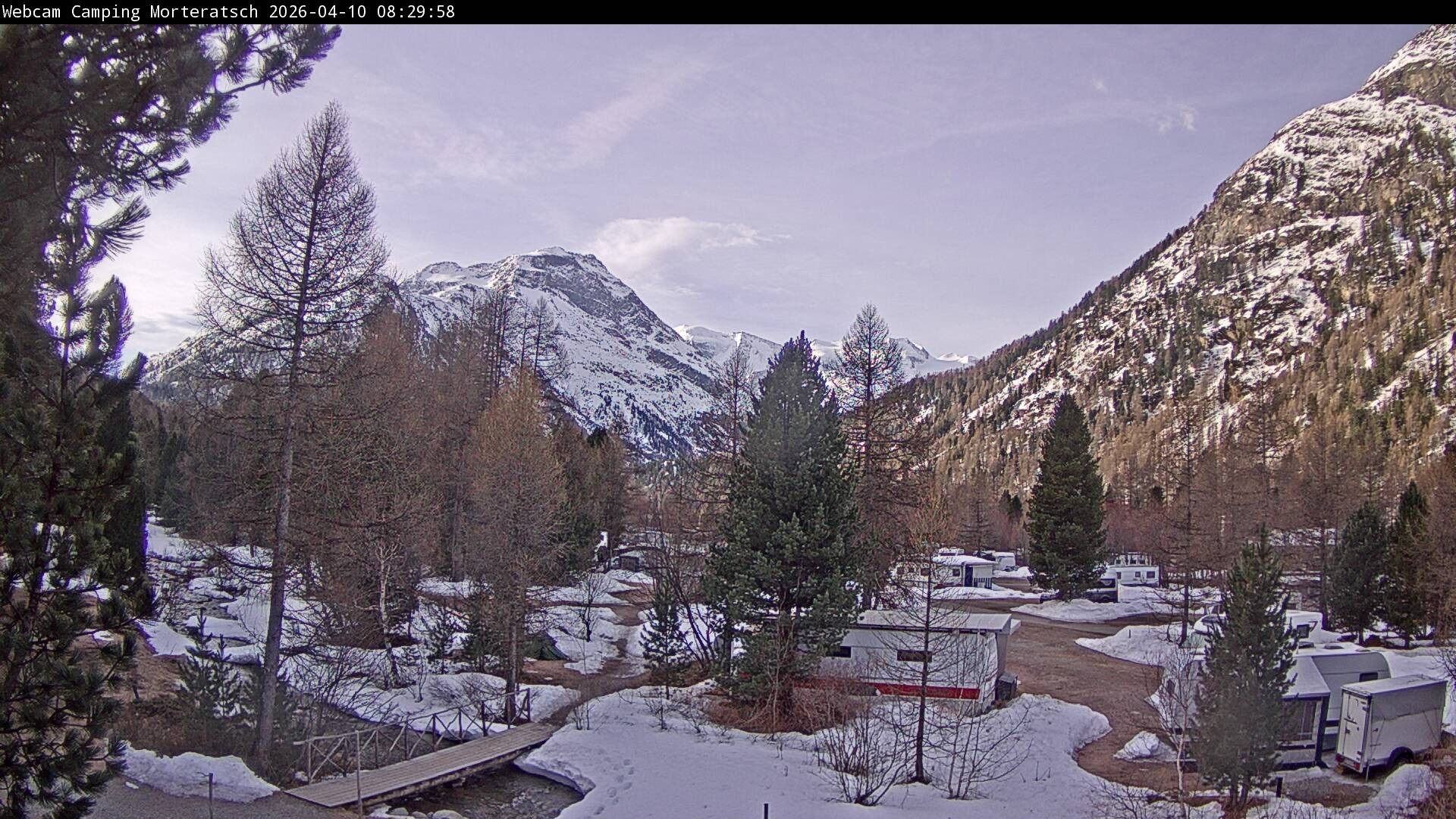 Archived image Webcam Morteratsch camping area, Engadin