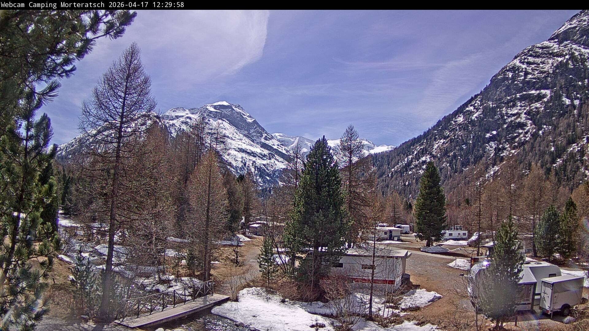 Archived image Webcam Morteratsch camping area, Engadin