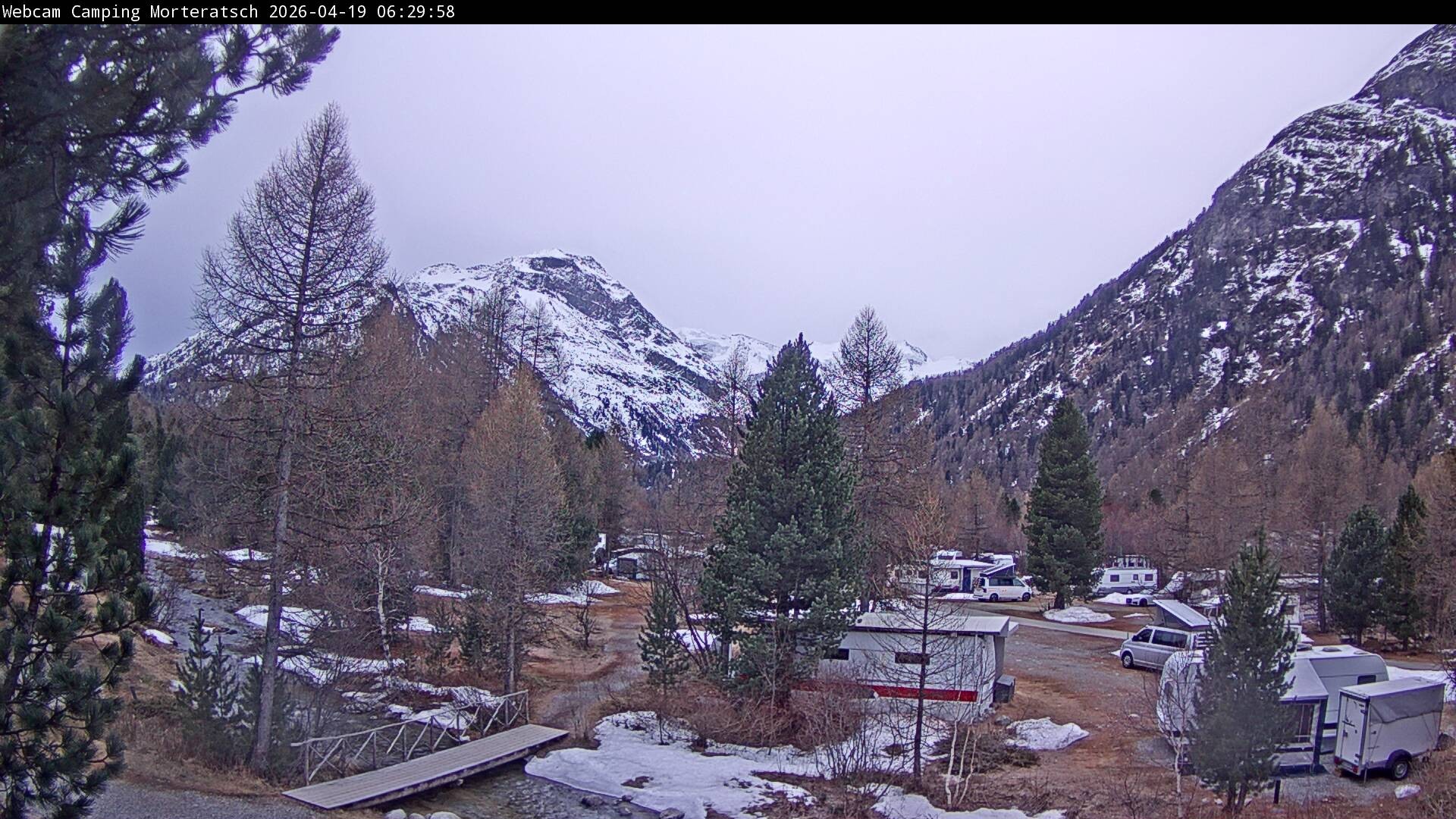 Archived image Webcam Morteratsch camping area, Engadin