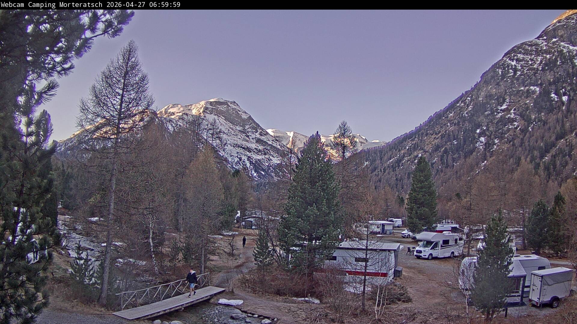 Archived image Webcam Morteratsch camping area, Engadin