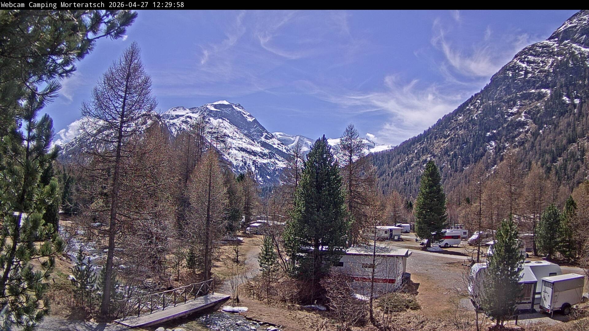 Archived image Webcam Morteratsch camping area, Engadin