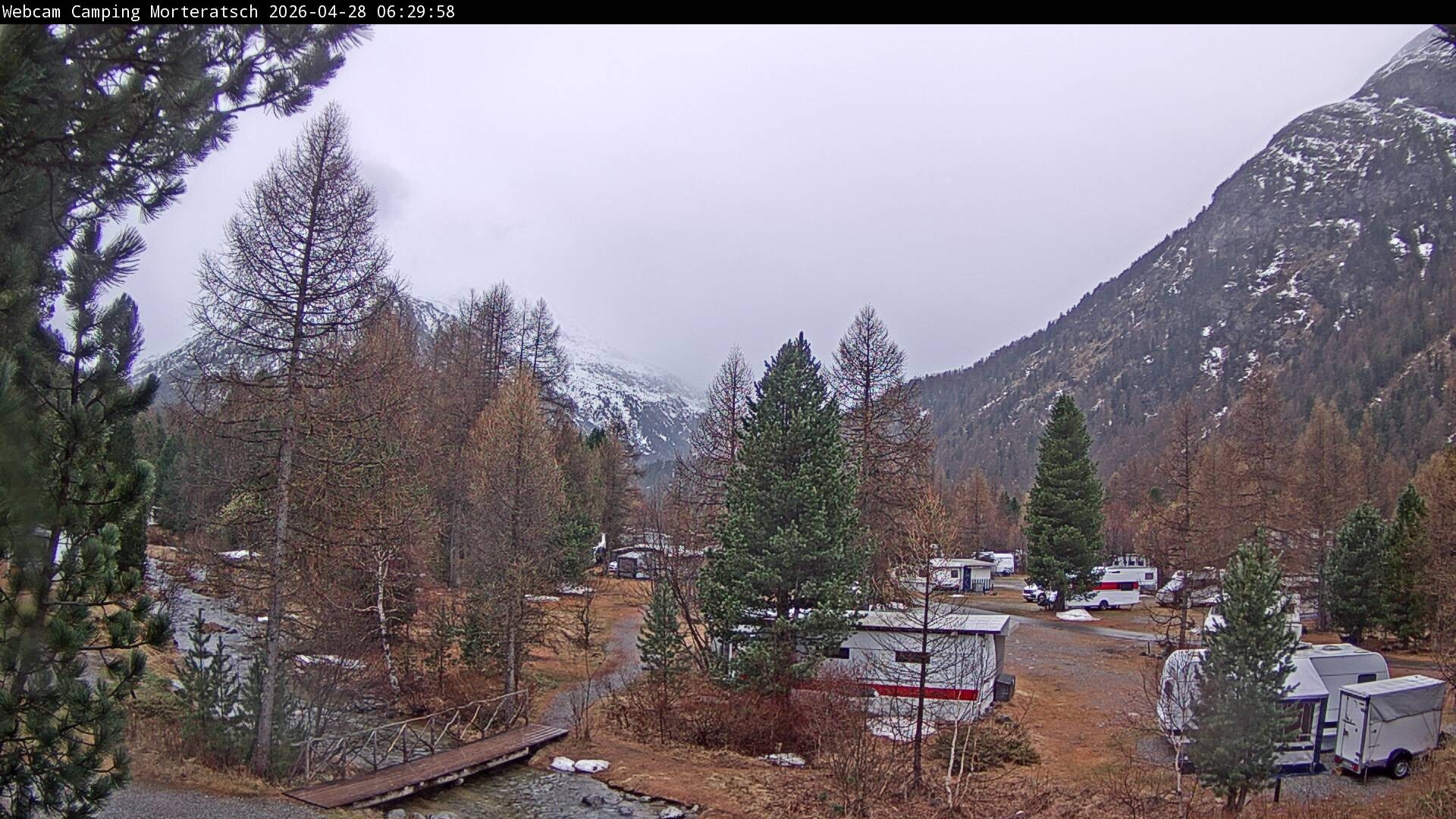 Archived image Webcam Morteratsch camping area, Engadin