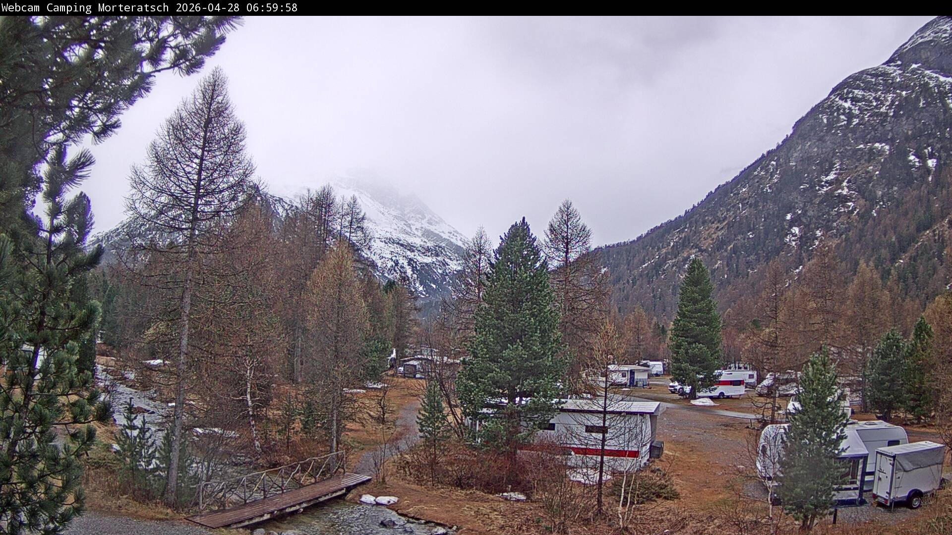 Archived image Webcam Morteratsch camping area, Engadin