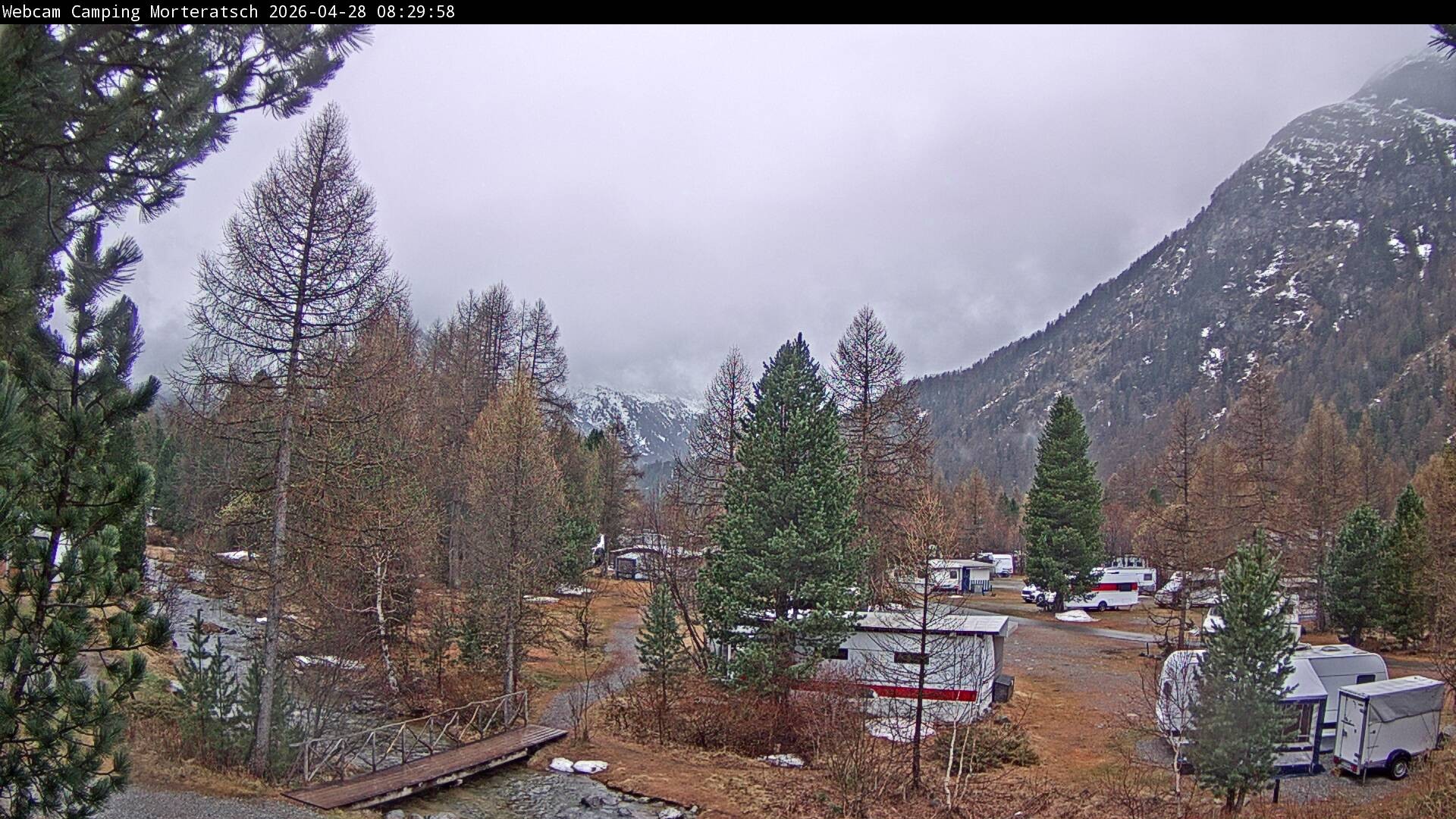 Archived image Webcam Morteratsch camping area, Engadin