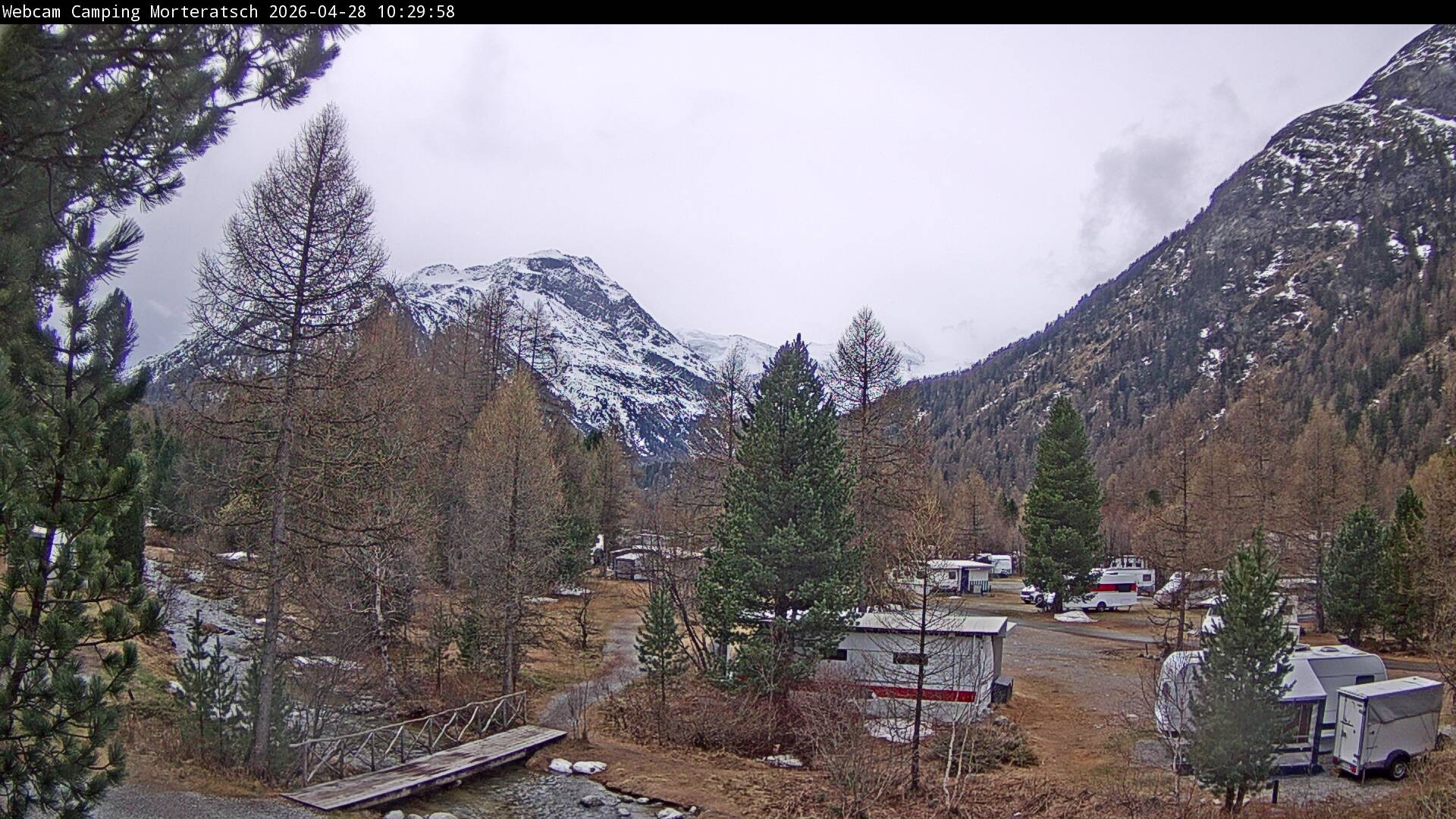 Archived image Webcam Morteratsch camping area, Engadin