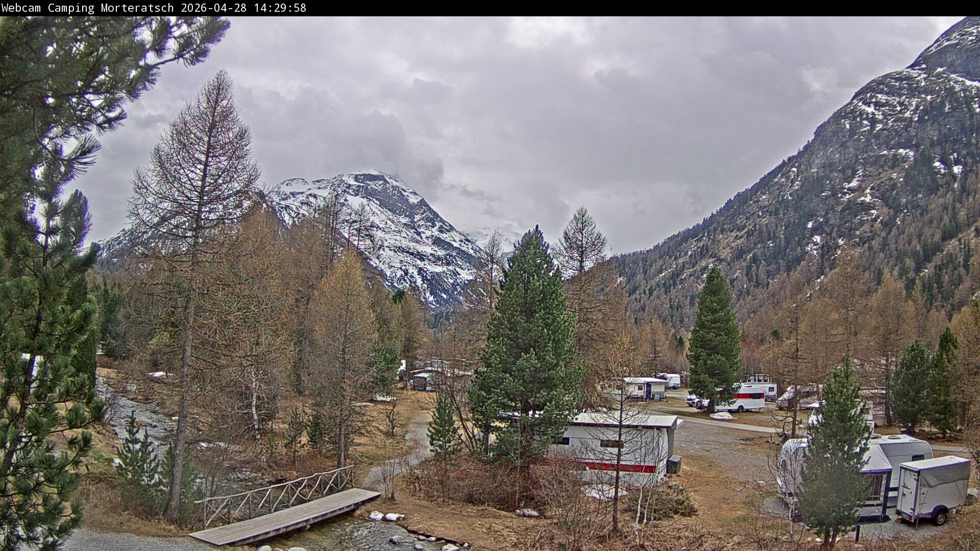 Archived image Webcam Morteratsch camping area, Engadin