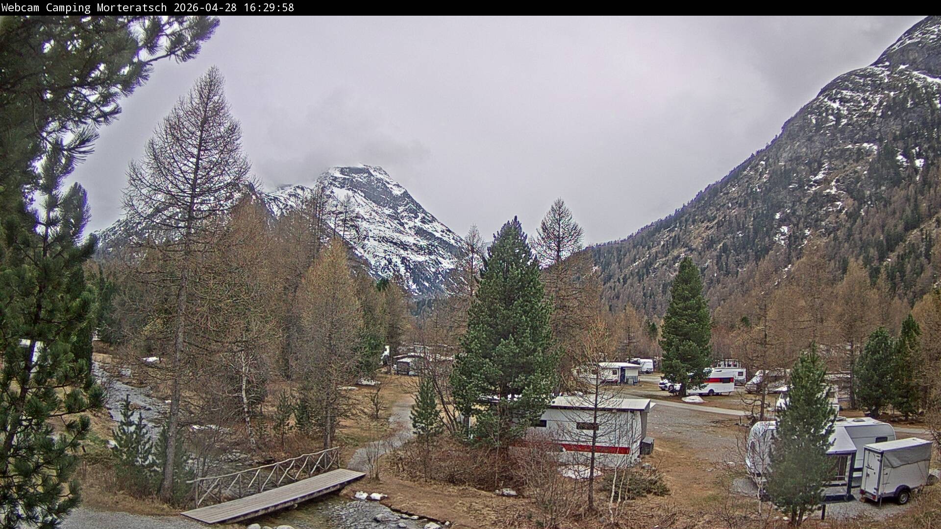 Archived image Webcam Morteratsch camping area, Engadin