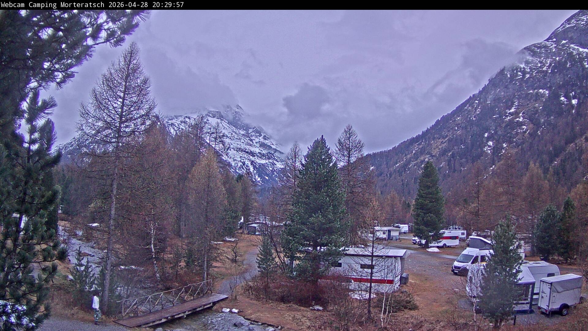 Archived image Webcam Morteratsch camping area, Engadin