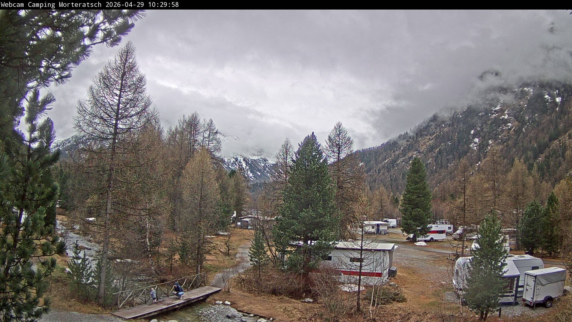 Archiv Foto Webcam Blick Campingplatz Morteratsch