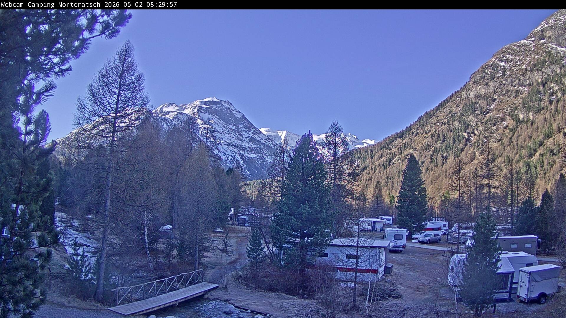 Archived image Webcam Morteratsch camping area, Engadin