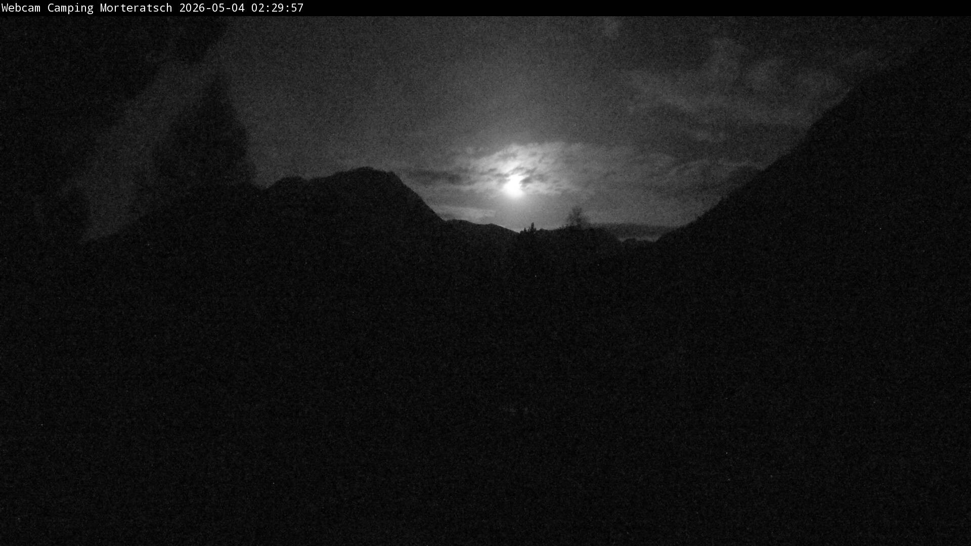 Archiv Foto Webcam Blick Campingplatz Morteratsch