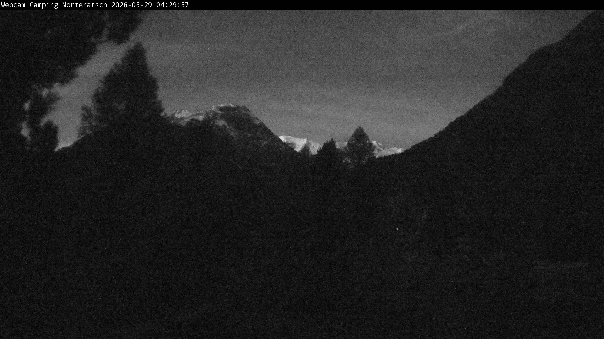 Archiv Foto Webcam Blick Campingplatz Morteratsch