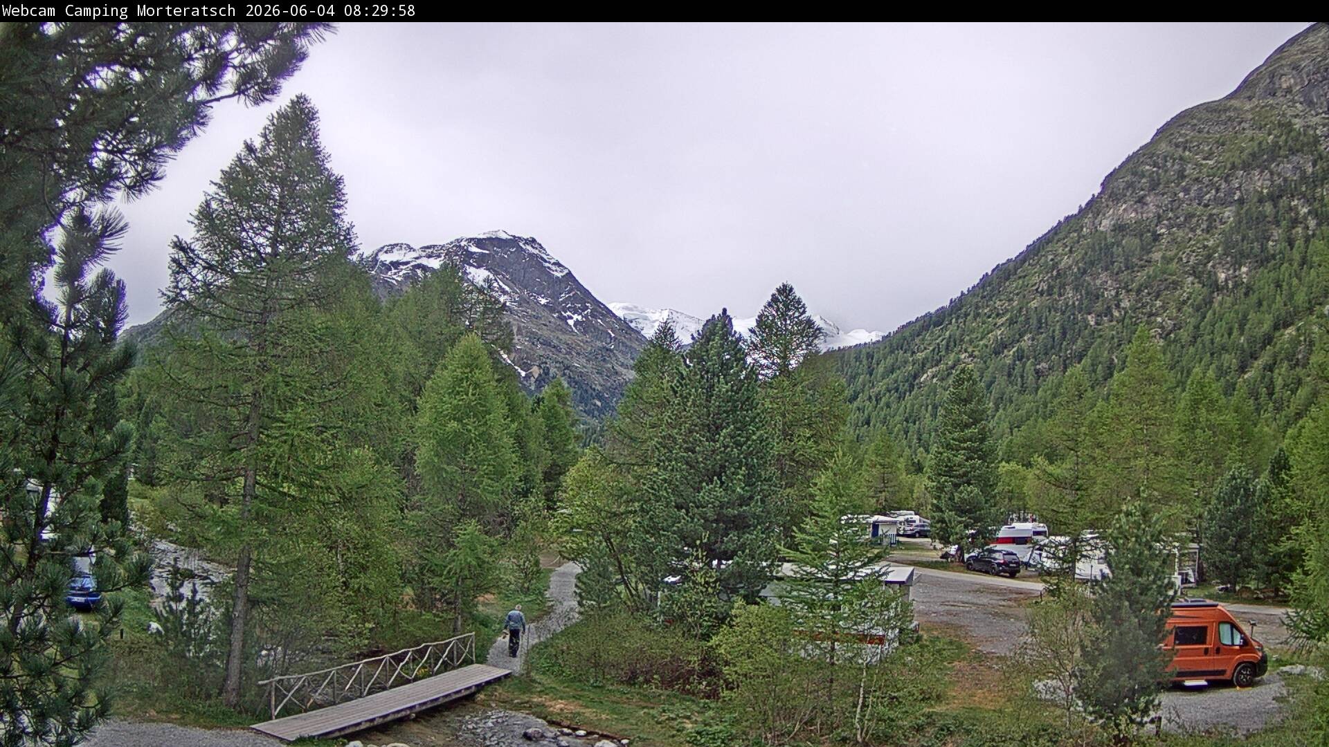 Archived image Webcam Morteratsch camping area, Engadin