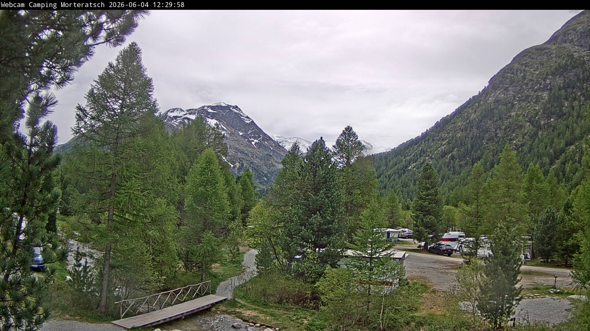 Archived image Webcam Morteratsch camping area, Engadin