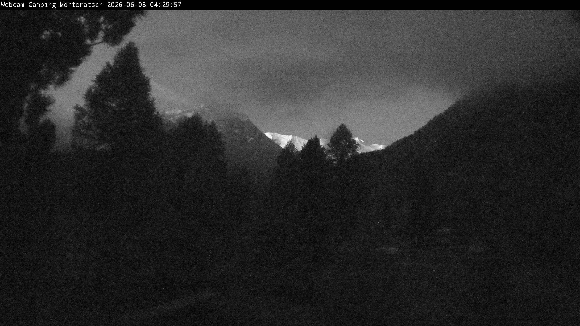 Archiv Foto Webcam Blick Campingplatz Morteratsch