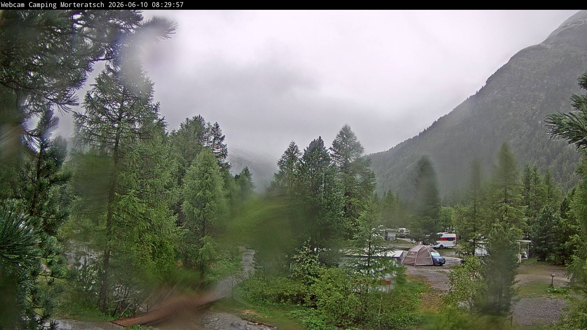 Archived image Webcam Morteratsch camping area, Engadin