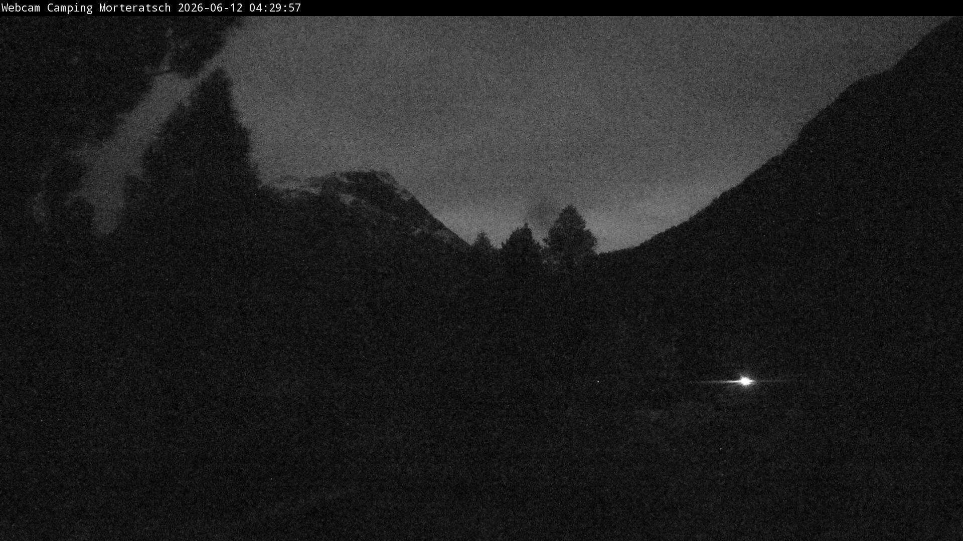 Archiv Foto Webcam Blick Campingplatz Morteratsch