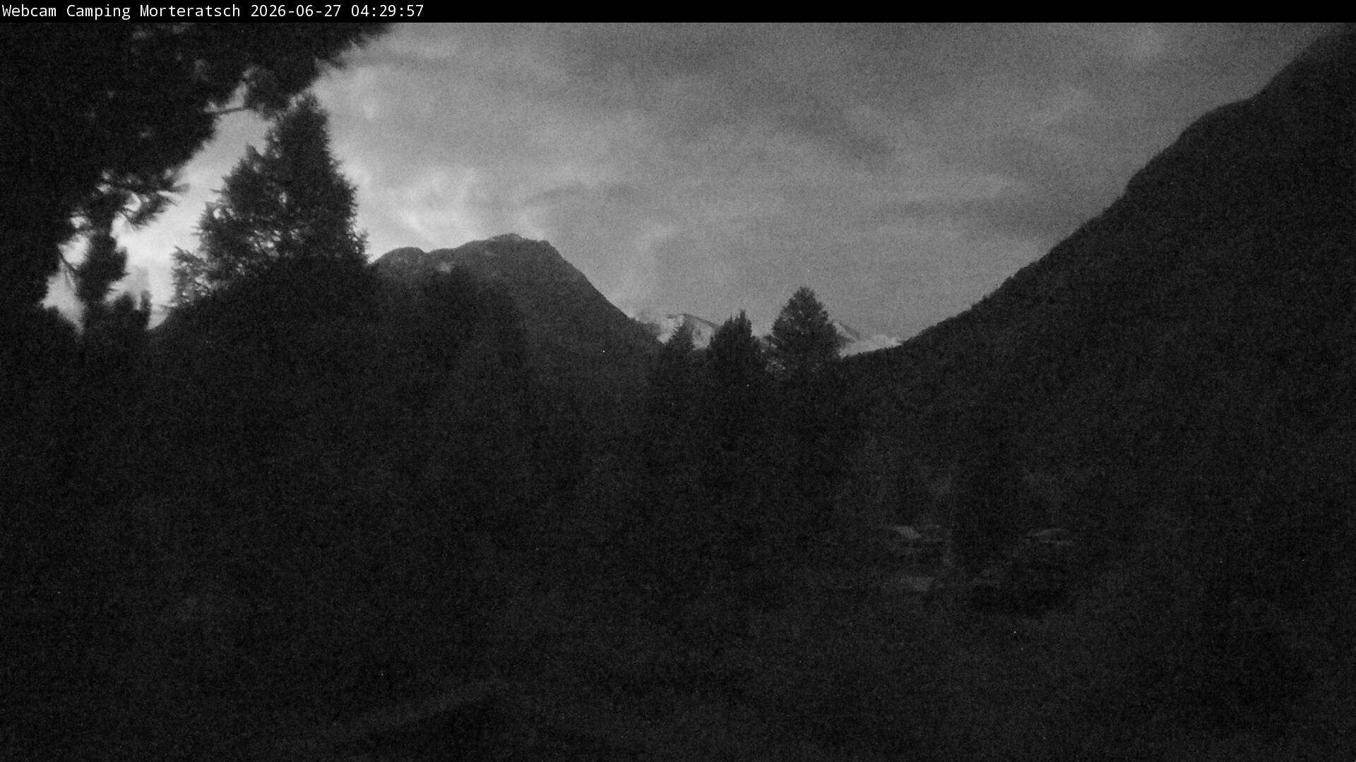Archived image Webcam Morteratsch camping area, Engadin