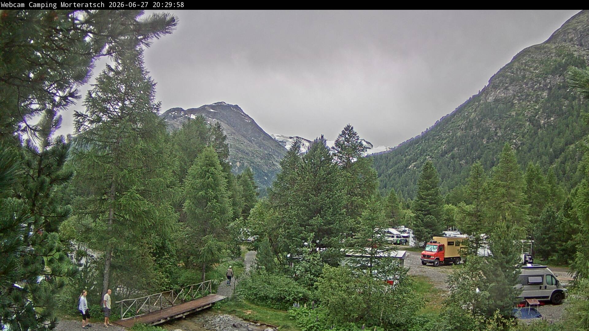 Archived image Webcam Morteratsch camping area, Engadin