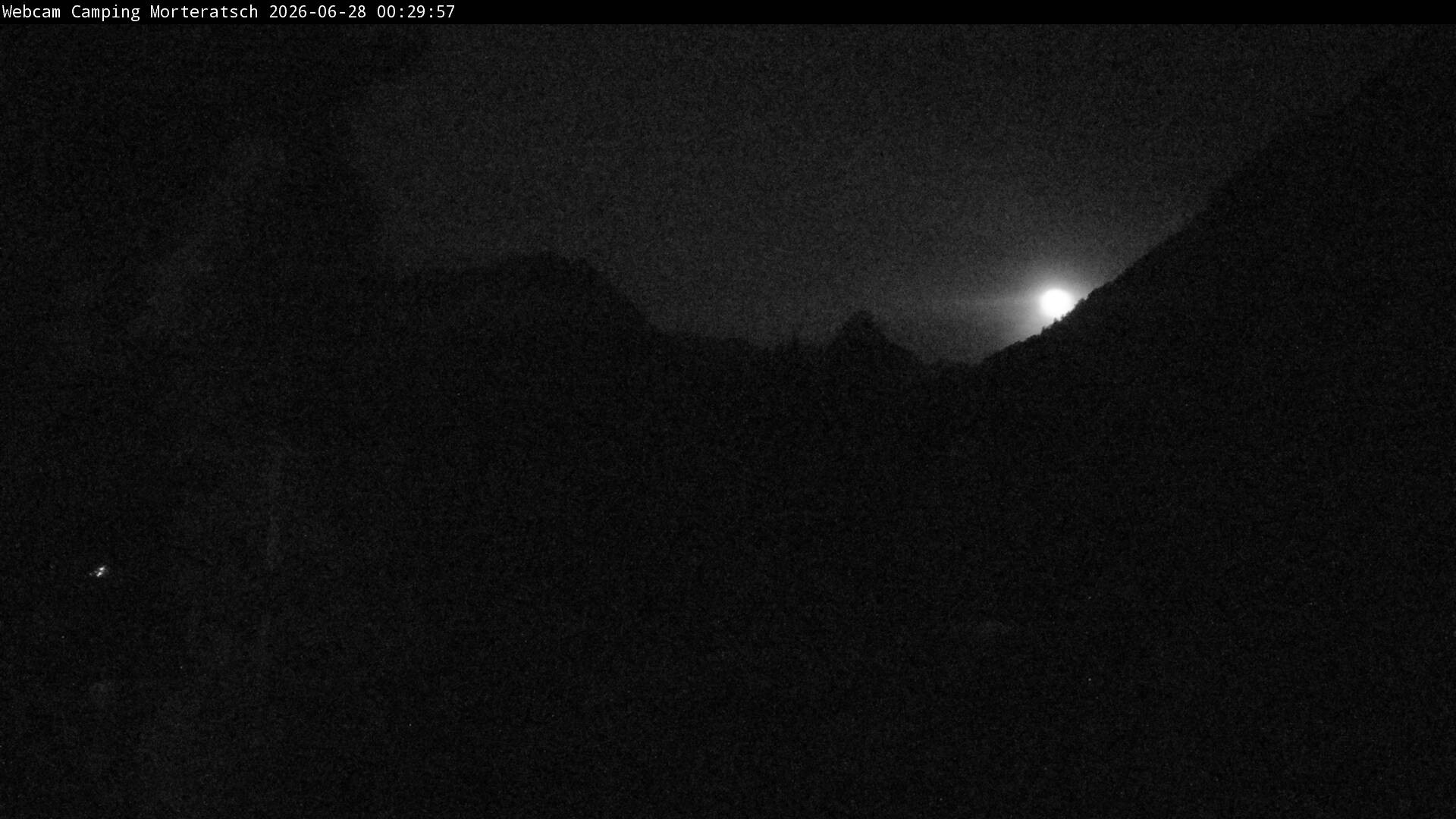 Archiv Foto Webcam Blick Campingplatz Morteratsch