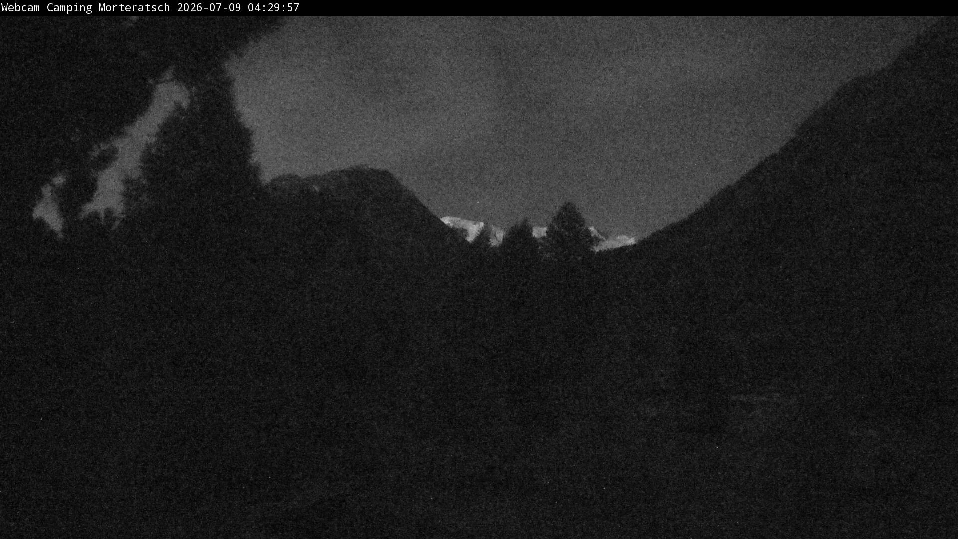 Archived image Webcam Morteratsch camping area, Engadin