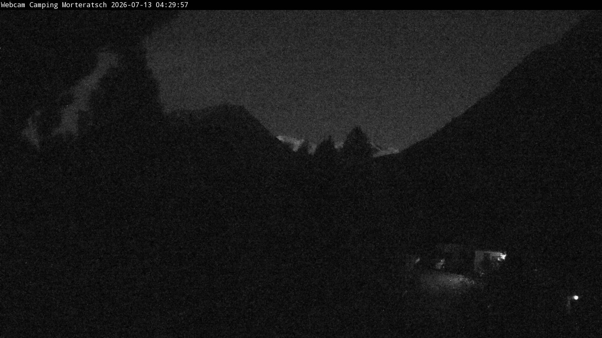Archiv Foto Webcam Blick Campingplatz Morteratsch