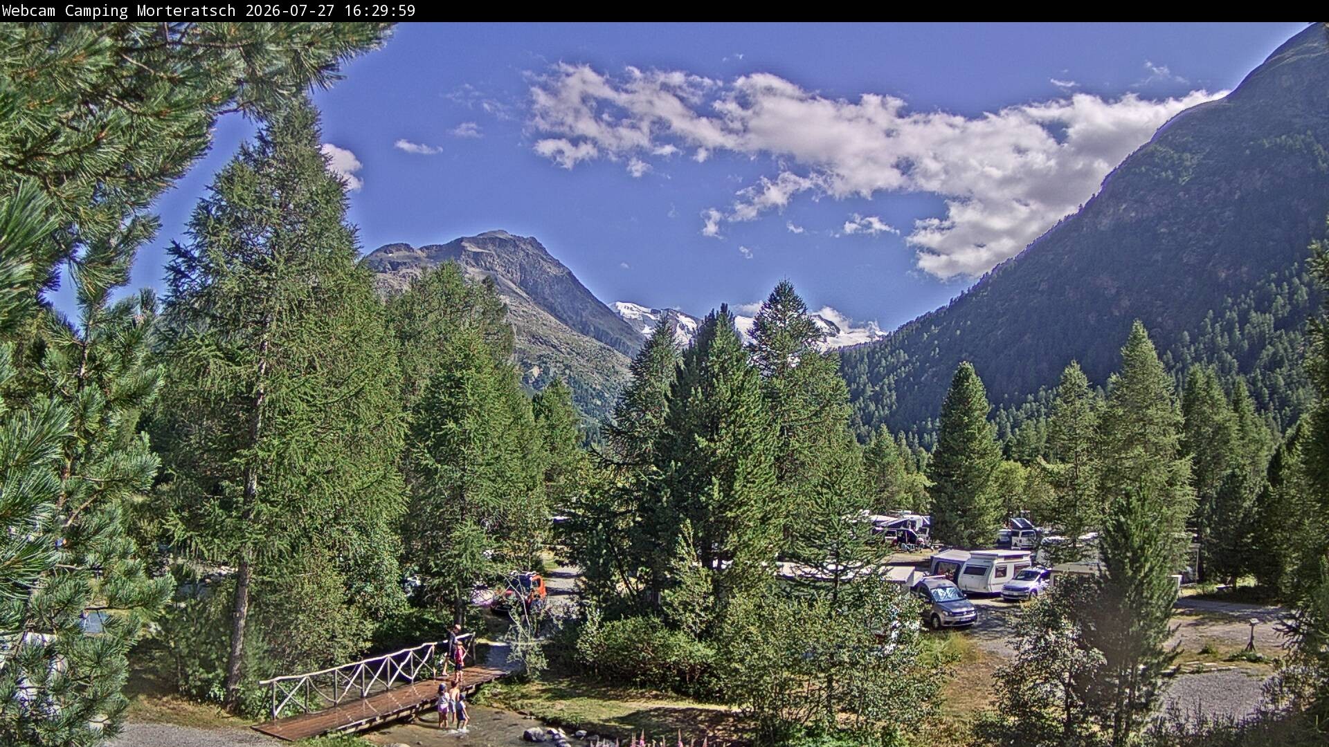 Archived image Webcam Morteratsch camping area, Engadin