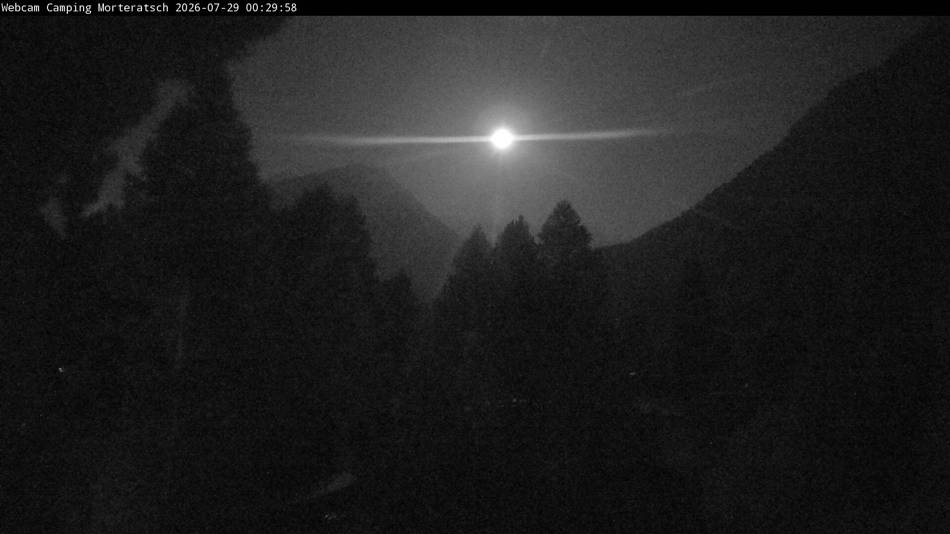 Archiv Foto Webcam Blick Campingplatz Morteratsch
