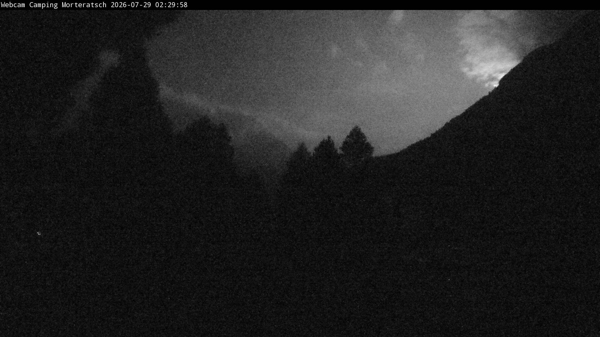 Archiv Foto Webcam Blick Campingplatz Morteratsch