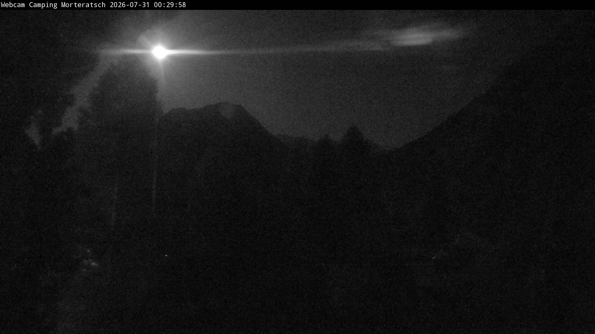 Archiv Foto Webcam Blick Campingplatz Morteratsch