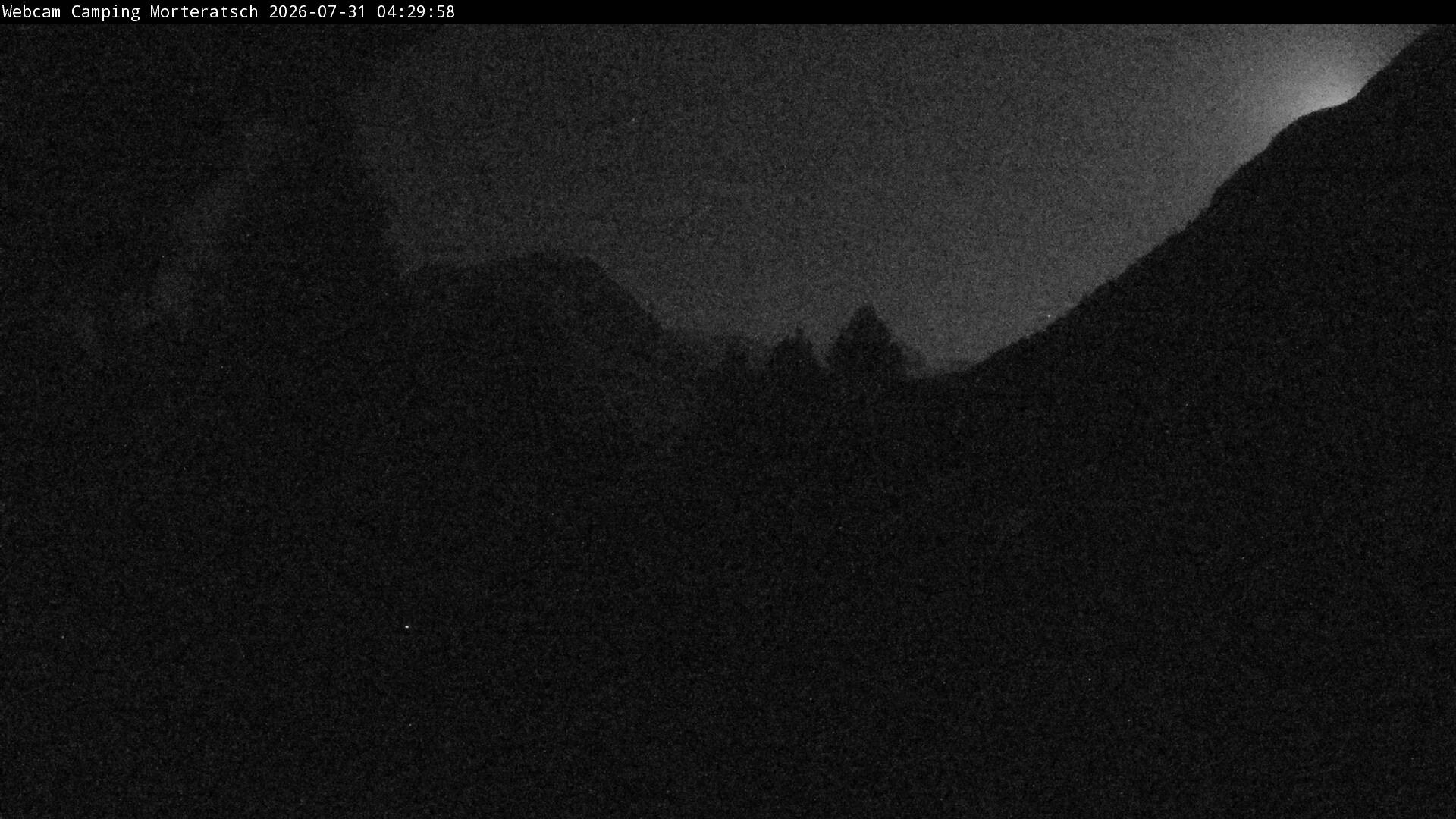 Archiv Foto Webcam Blick Campingplatz Morteratsch