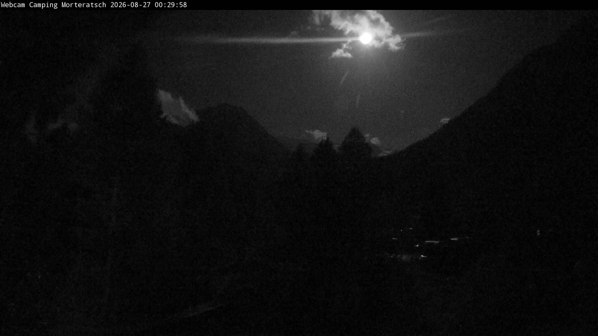 Archiv Foto Webcam Blick Campingplatz Morteratsch