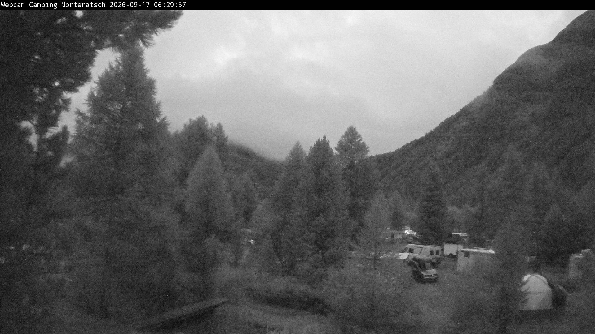 Archived image Webcam Morteratsch camping area, Engadin